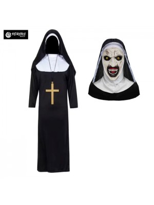 Condividi Vestito Carnevale Halloween Suora Vampiro Fantasma Cosplay Costume SUORA03  02